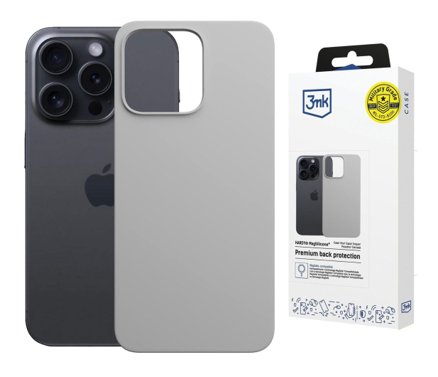 3MK Hardy MagSilicone Natural Titanium do iPhone 16 Pro Max 5903108661959 - 1344419 - zdjęcie